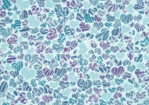 Hearts Background Pattern Turquoise