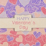 Hearts Pattern Banner Valentines
