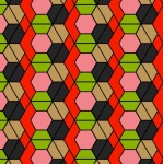 Hexagonal Outlines Repeat Pattern