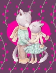 Valentine Cat Couple