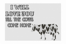 Cow Valentine Card
