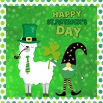 St. Patrick&039;s Day Llama