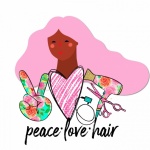 Peace ,Love, Hair Illustration