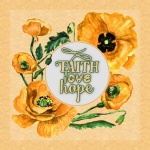 Faith, Hope, Love Floral Wreath