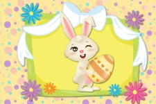 Cute Easter Bunny Poster
