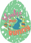 Funny Easter Rabbit Poster