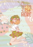 Anime Girl Spring Illustration