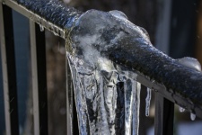 Icicles On A Stair Rail