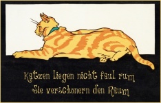 Cat Statement Vintage Art