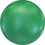 Ball Button Crystal Green
