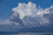 Large Cumulus Cloud Over Ocean
