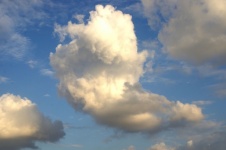 Large Cumulus Cloud With Blue Sky