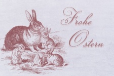 Easter Bunnies Vintage Postcard