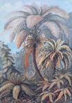Palm Trees Landscape Vintage Art