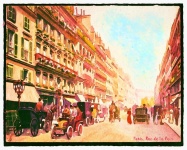 Paris Watercolor Digital Paper
