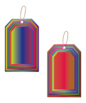 Prismatic Bright Colorful Tags