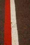 Red And White Painted Lines