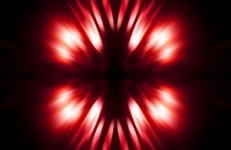 Red Zoom Burst With White Light