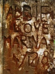 Robust Engraved Graffiti On Wall