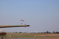 Skydiver With Deployed Chute