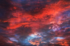 Sunset Sky Clouds Sun