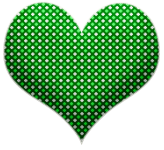 St Patrick Stitched Puffy Hearts