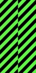 Stripes Green Black Background