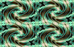 Swirl Pattern With Aqua Tones