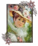 Vintage Lady In Sunday Easter Hat