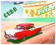 Watercolor Digital Paper Cuba