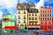 Watercolor Digital Paper-Paris
