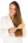 Woman Brushing Hair