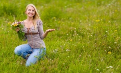 Woman In A Meadow