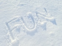 Word Fun In Snow
