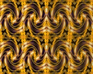 Yellow And Purple Swirl Pattern