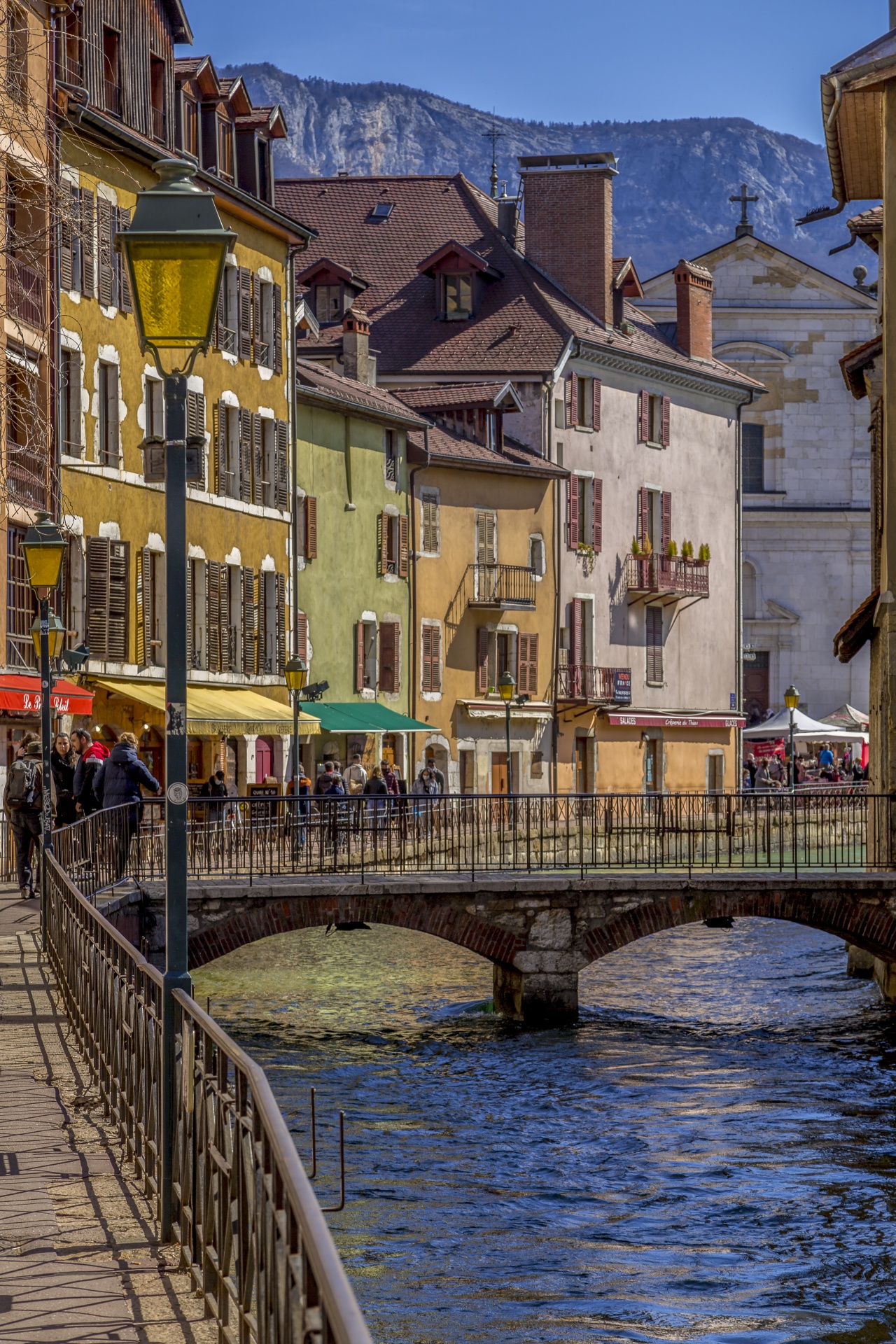 Annecy Old Town And Thiou River
