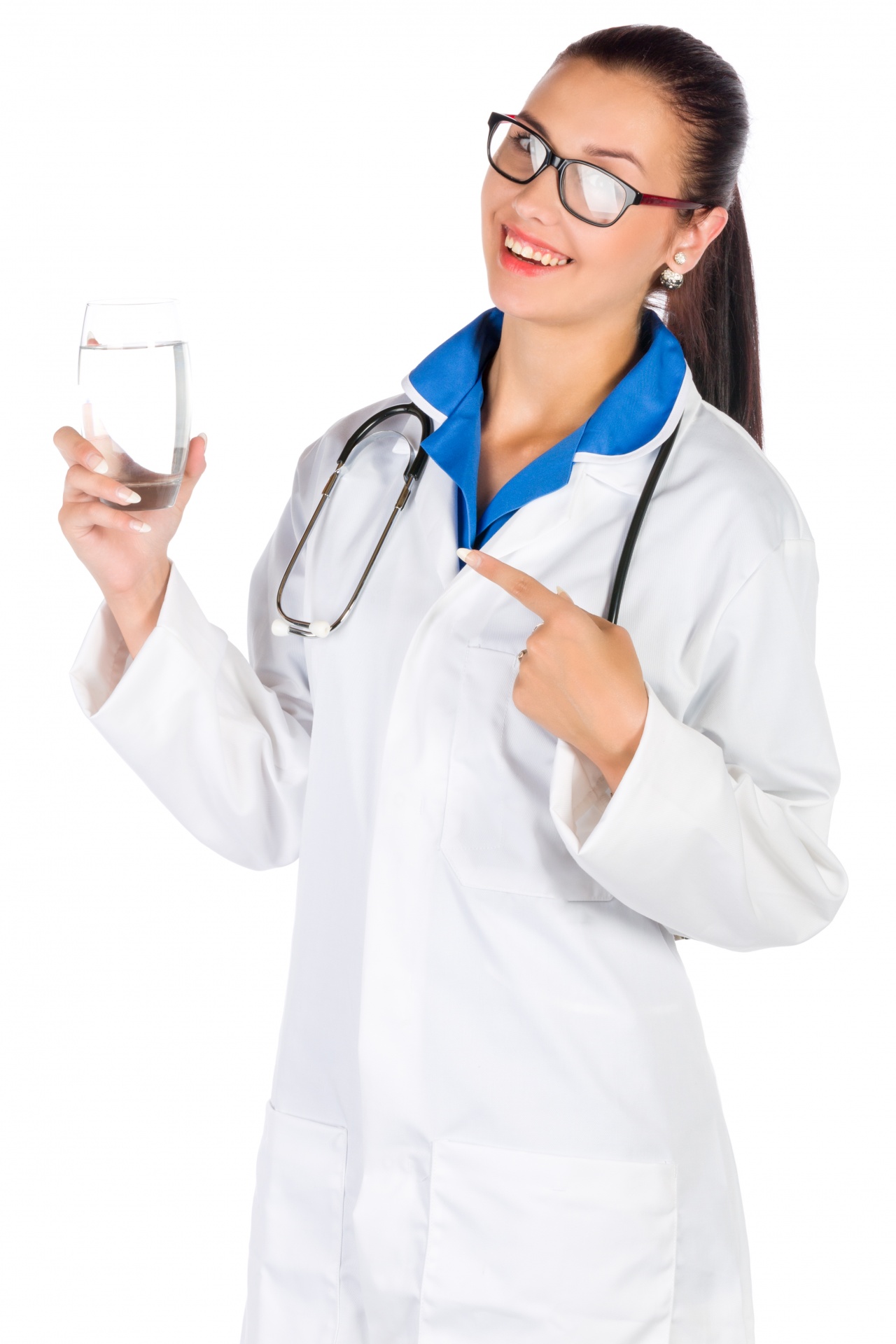 Doctor With A Glass Of Water