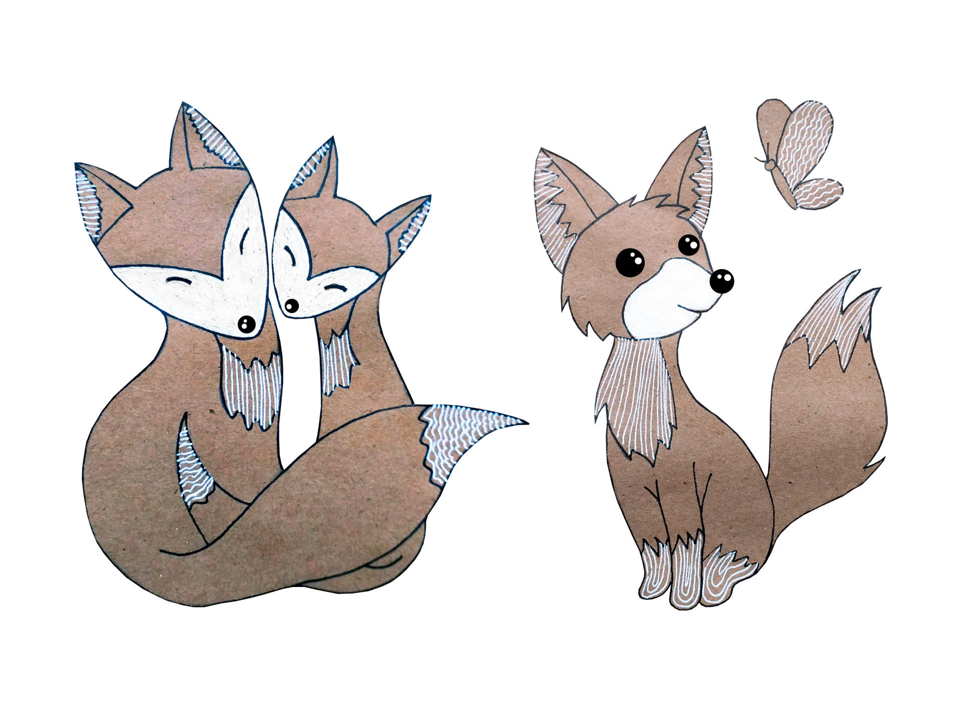 Foxes Figure Set