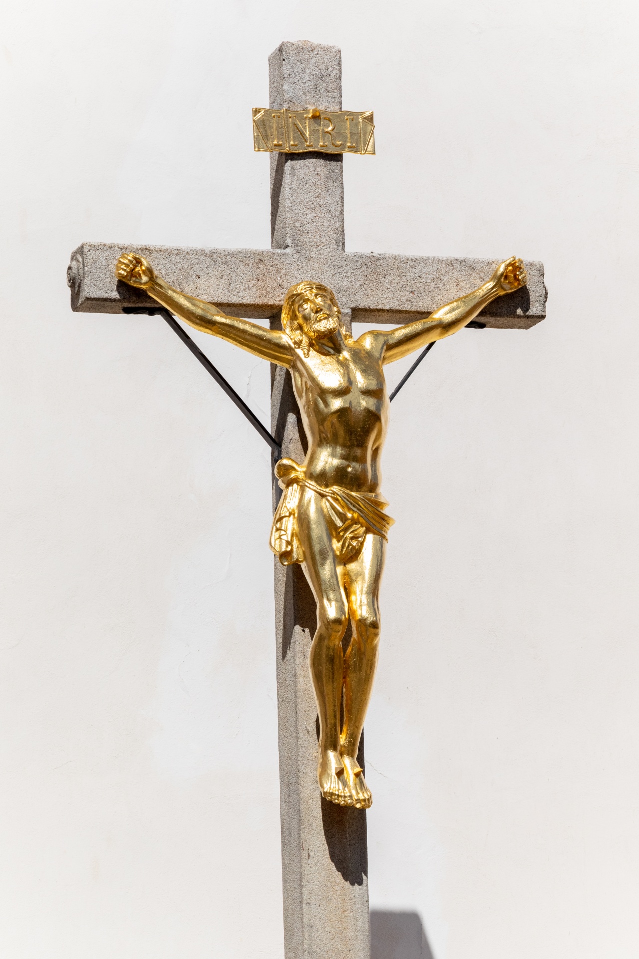 Golden Jesus On A Cross
