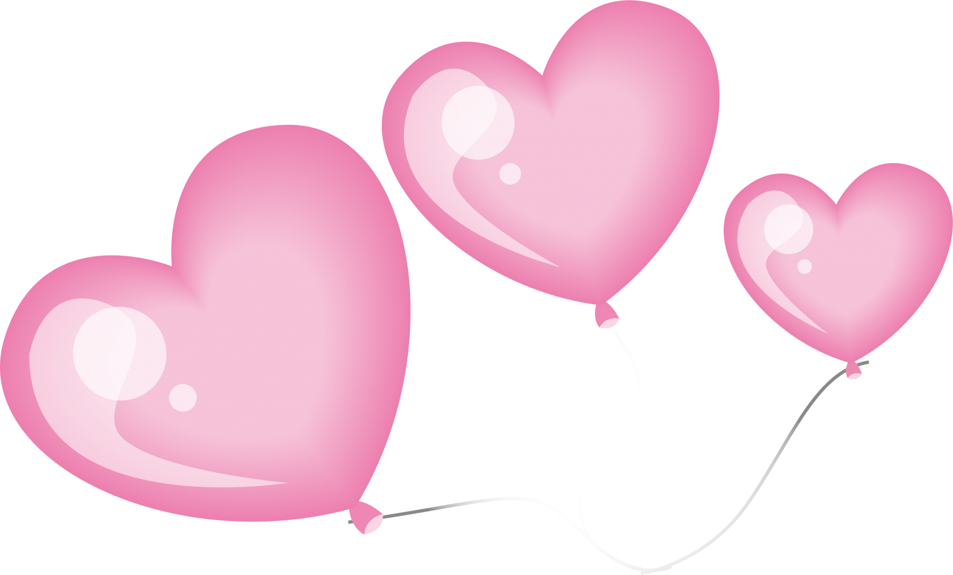 Heart Shaped Balloons - Pink