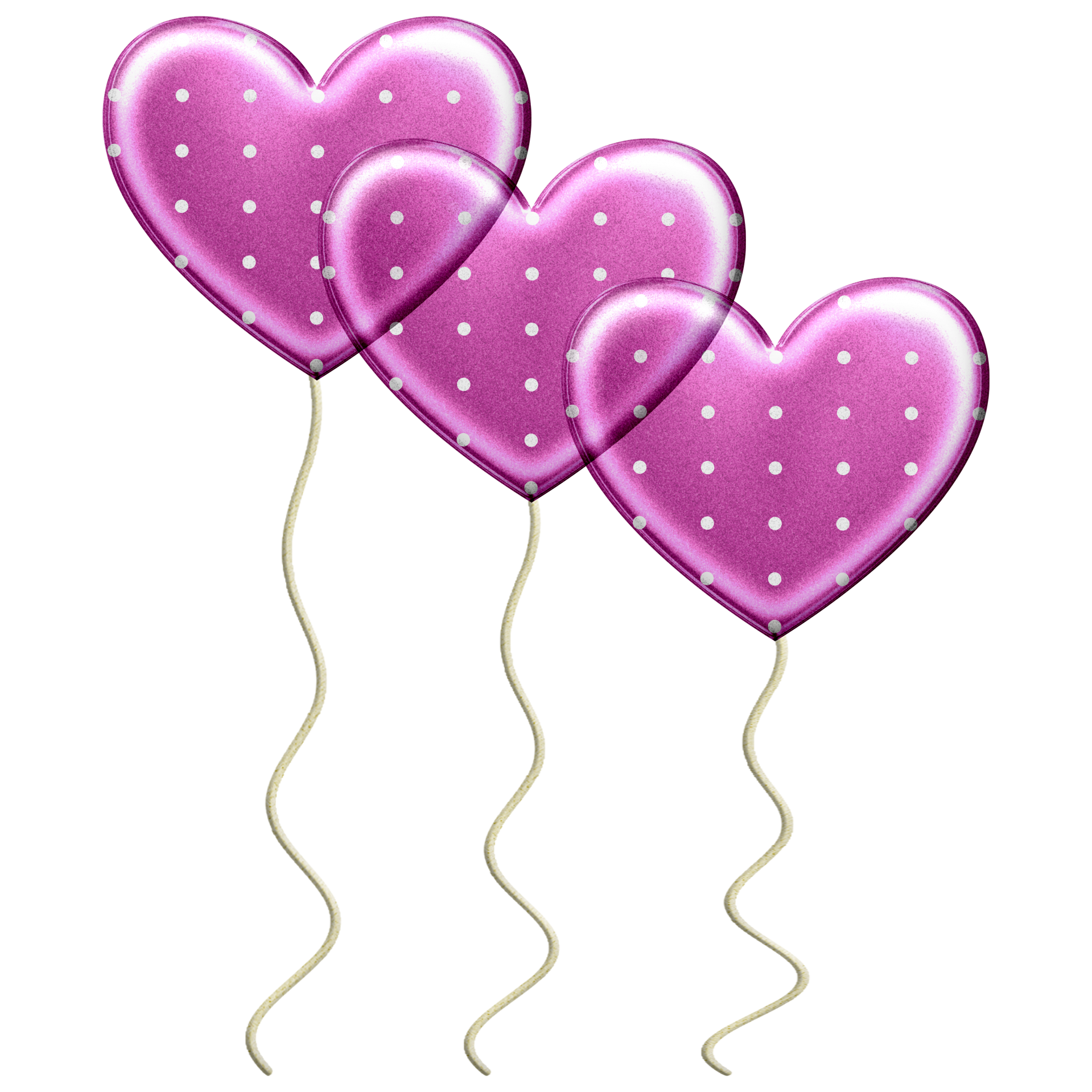 Heart Shaped Balloons - Pink Patterned Mylar