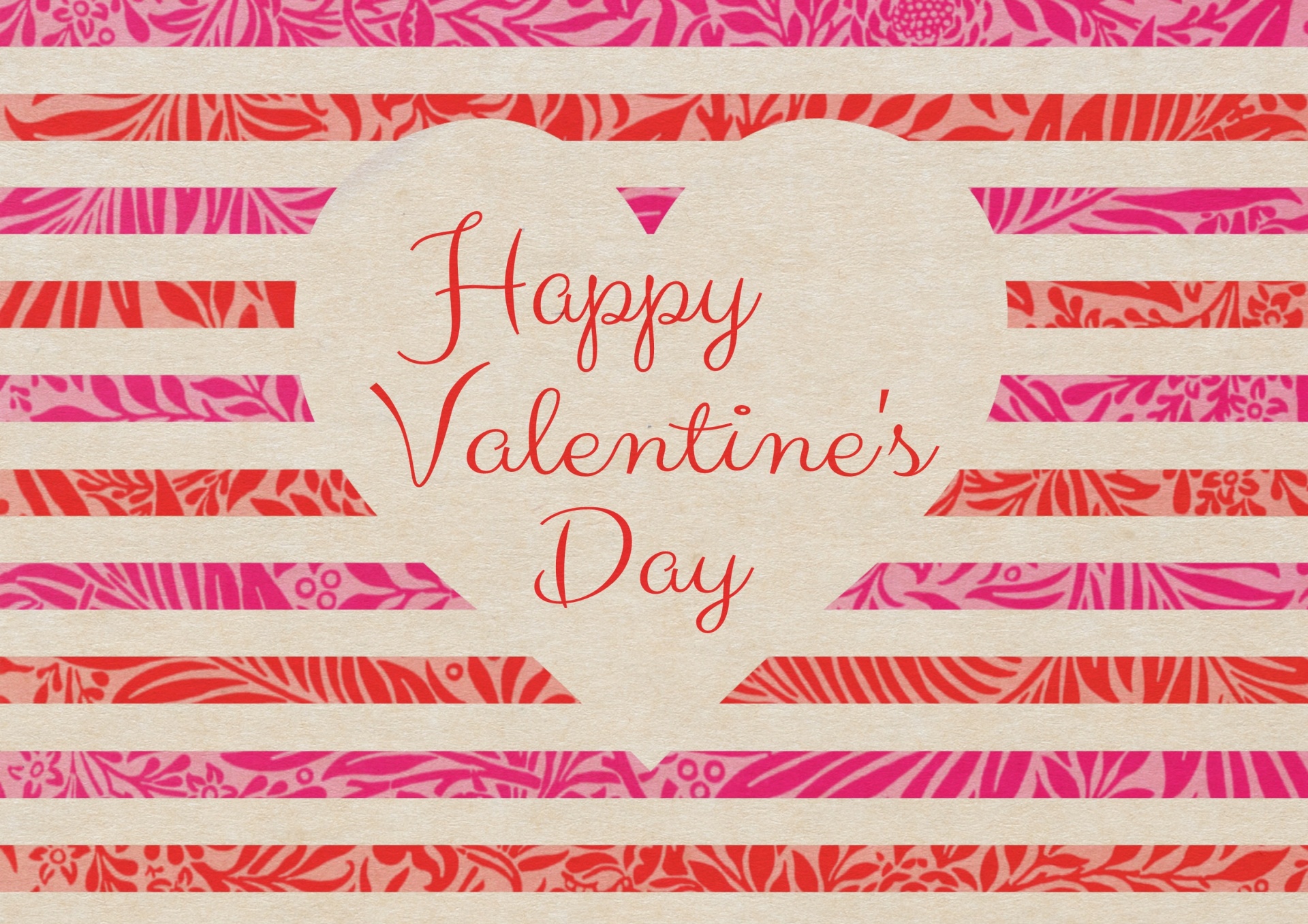 Hearts pattern with banner valentines day digital vintage design paper