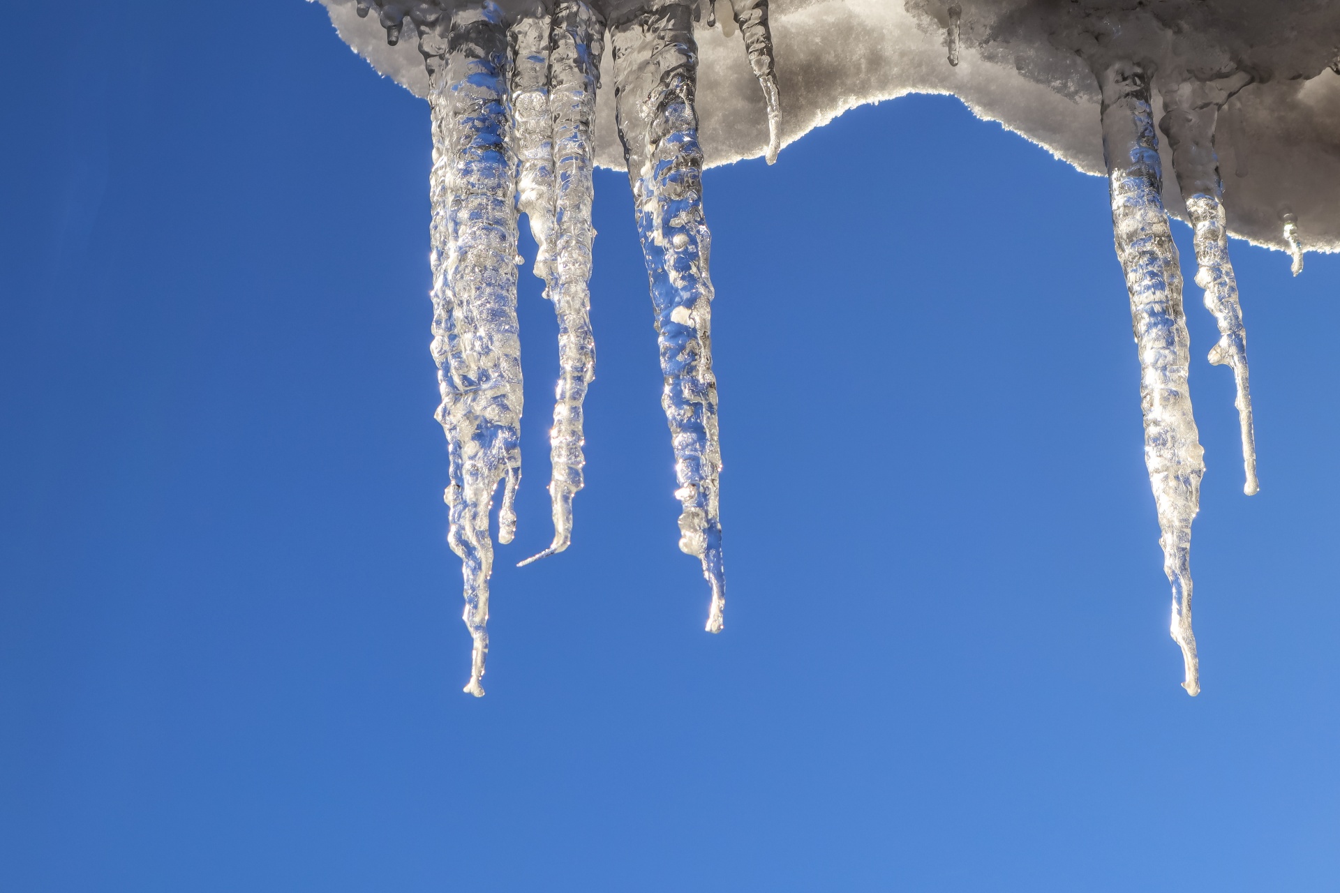 Icicle Against Blue Sky