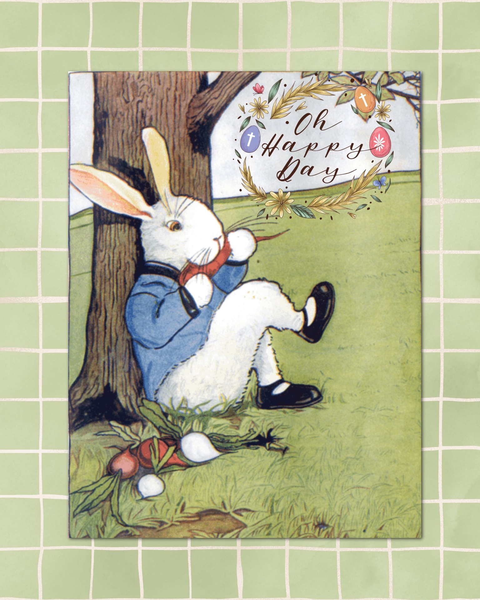 Vintage Easter Rabbit Poster