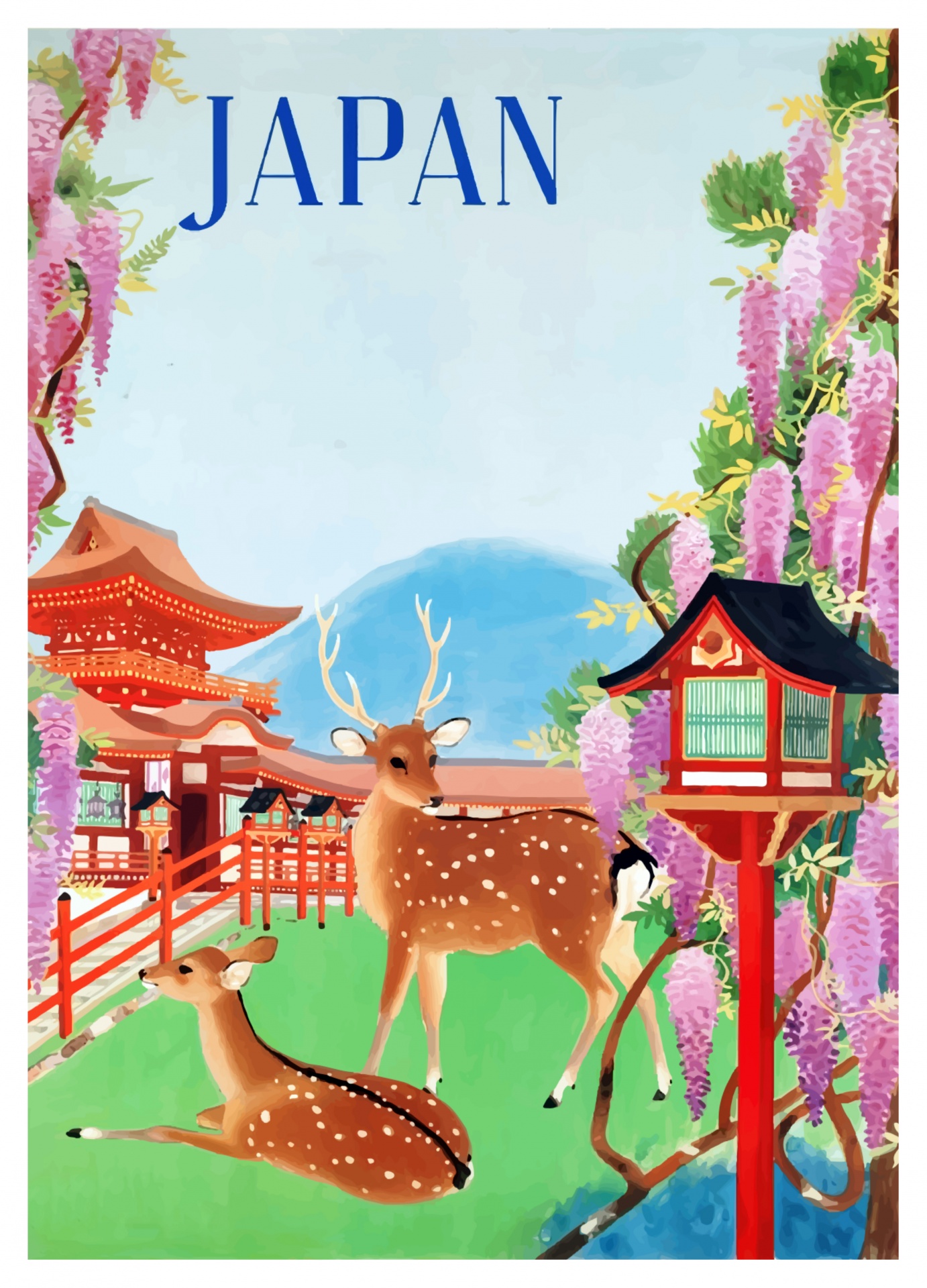 Japan Vintage Art Travel