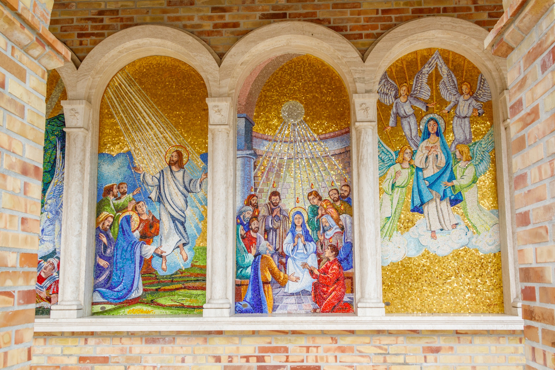 A life of Jesus Christ in mosaics in Giulianova, Italy