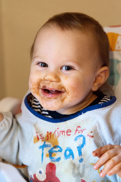 Baby nach dem Essen Schokolade Kostenloses Stock Bild - Public Domain  Pictures
