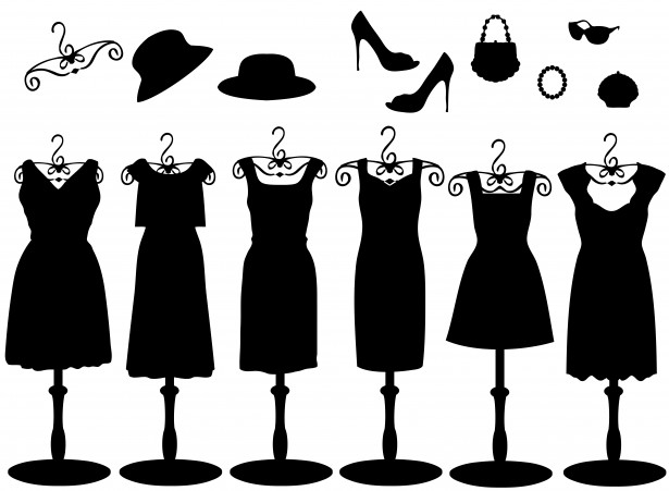 Fekete ruha és kiegészítők Szabad kép - Public Domain Pictures