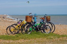 Bicycles At The Seaside