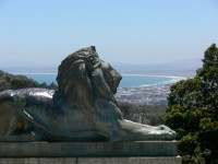 Bronze Lion Above City